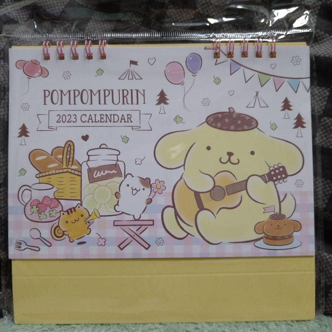 ポムポムプリン 木製万年カレンダー